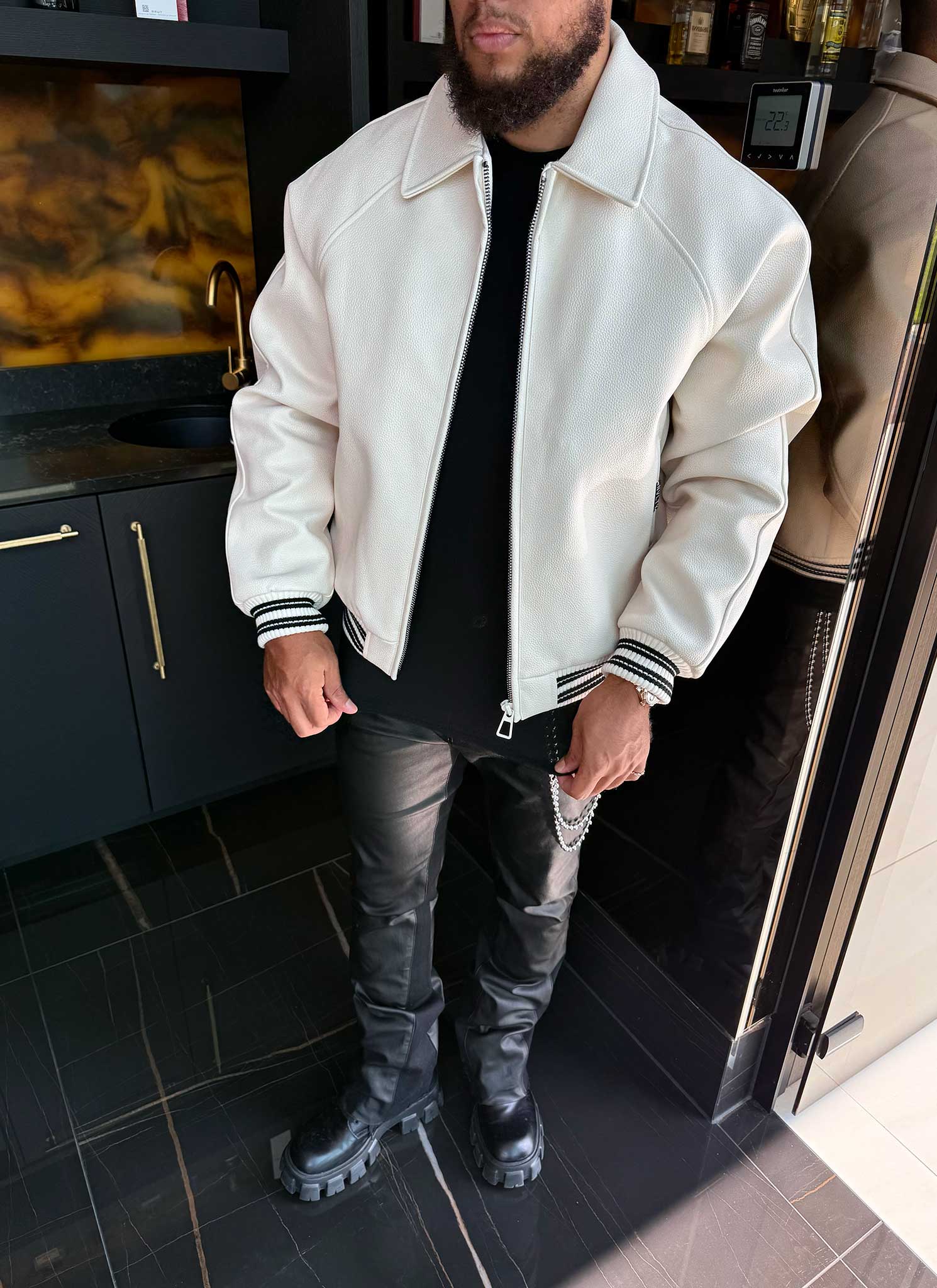 Aviator Jacket - Ivory - Image 10