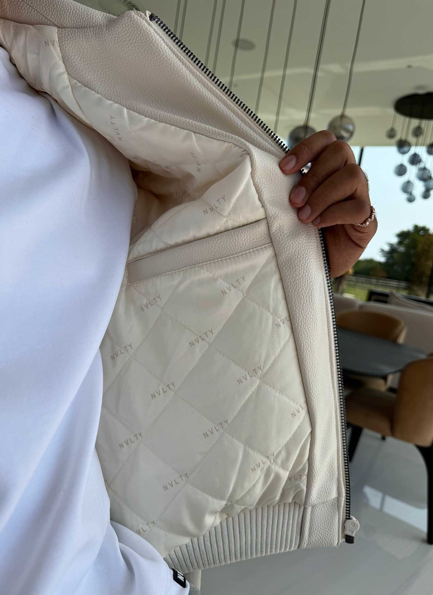 Aviator Jacket - Ivory - Image 5