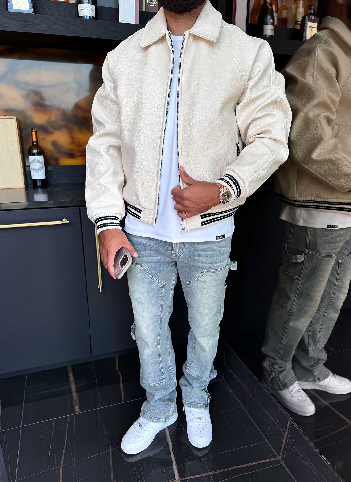 Aviator Jacket - Ivory - Image 9