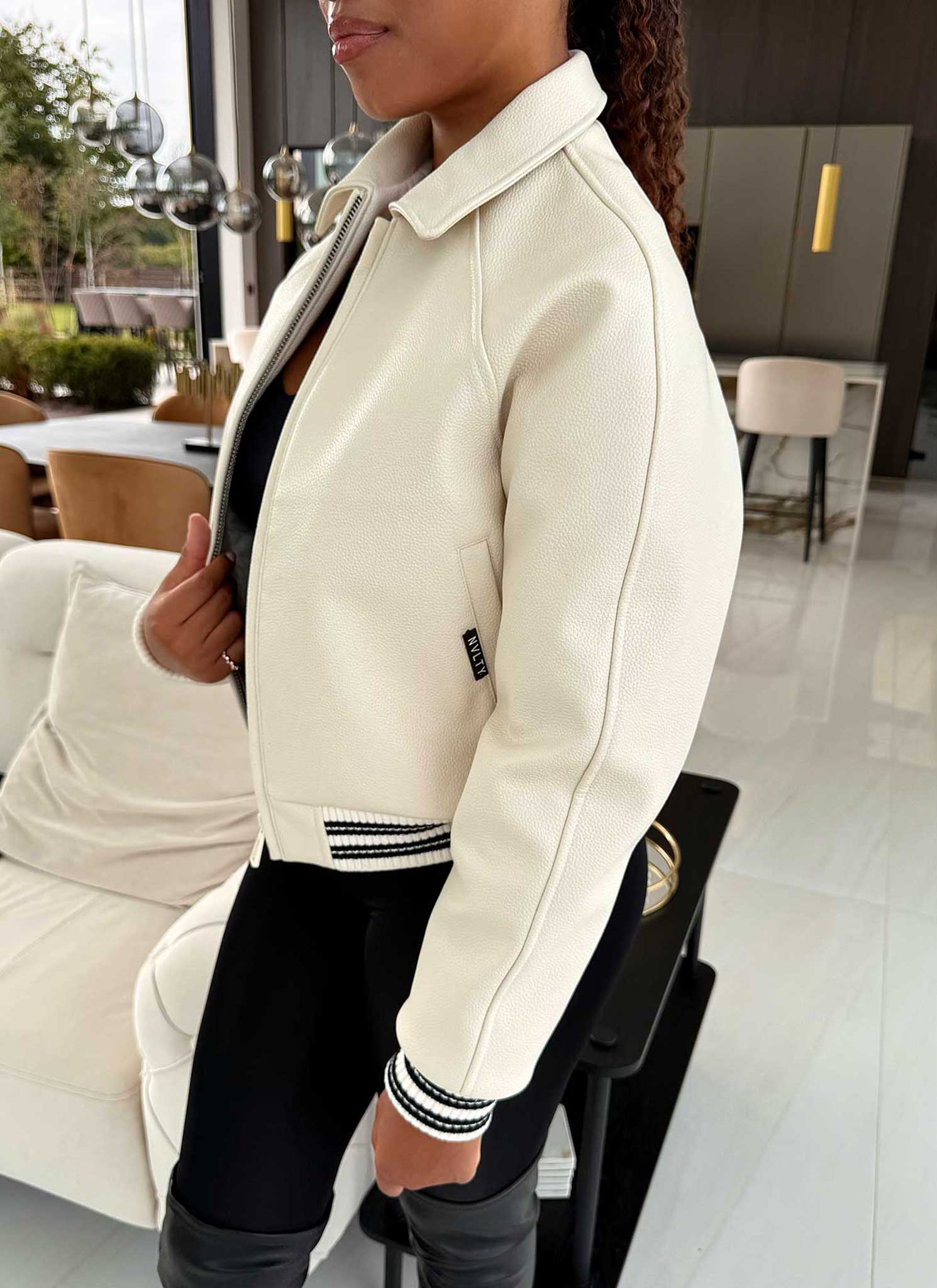 Aviator Jacket - Ivory - Image 3