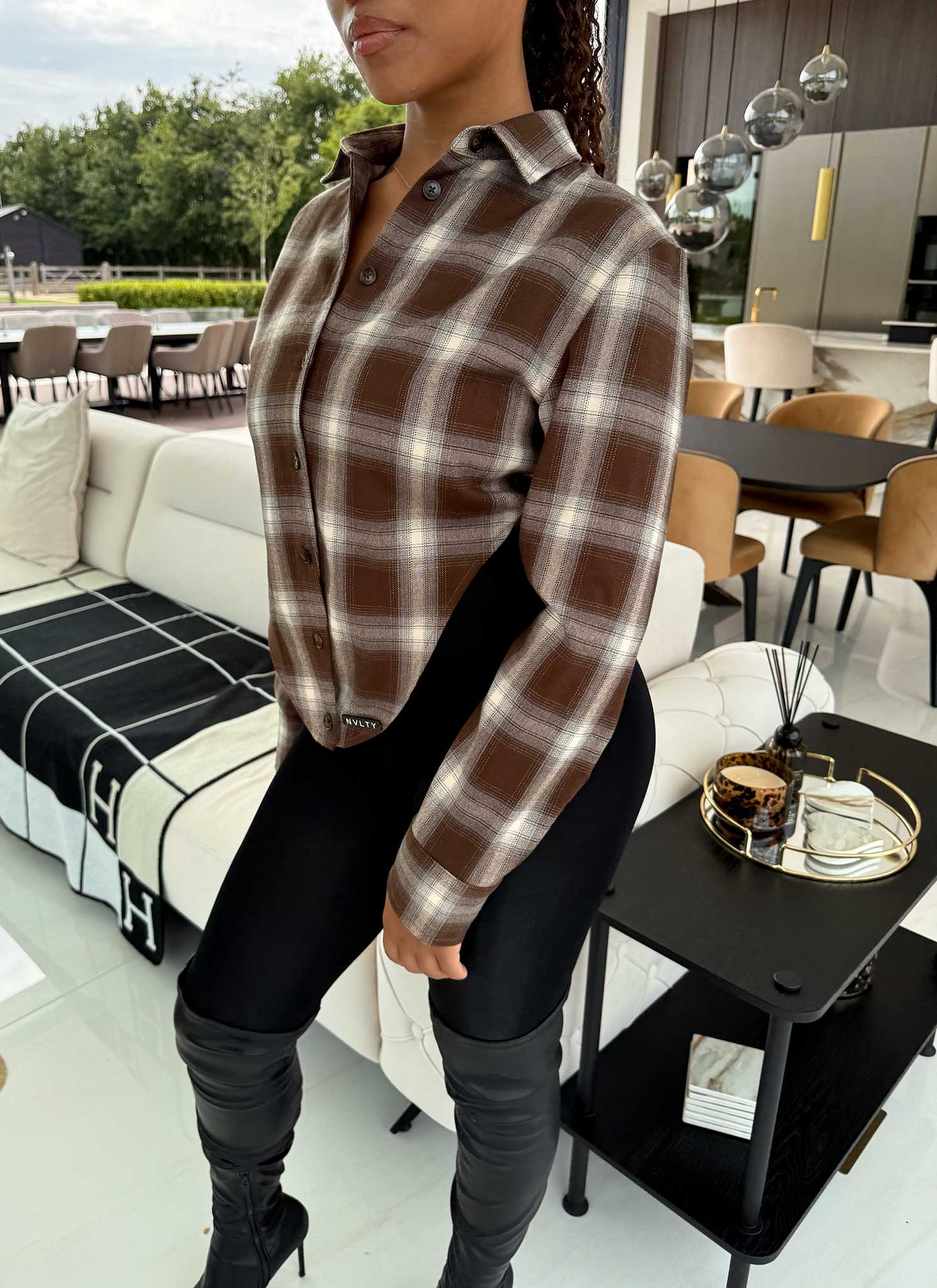 Corset Flannel - Brown - Image 10