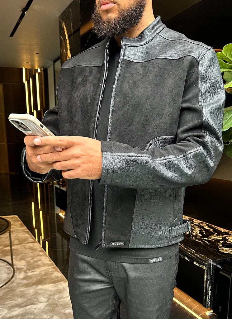 Knit Fitted T-Shirt - Black - Image 7