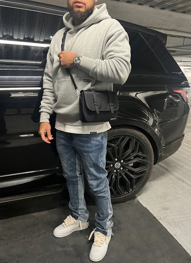 Logo Crossbody Bag - Black - Image 7