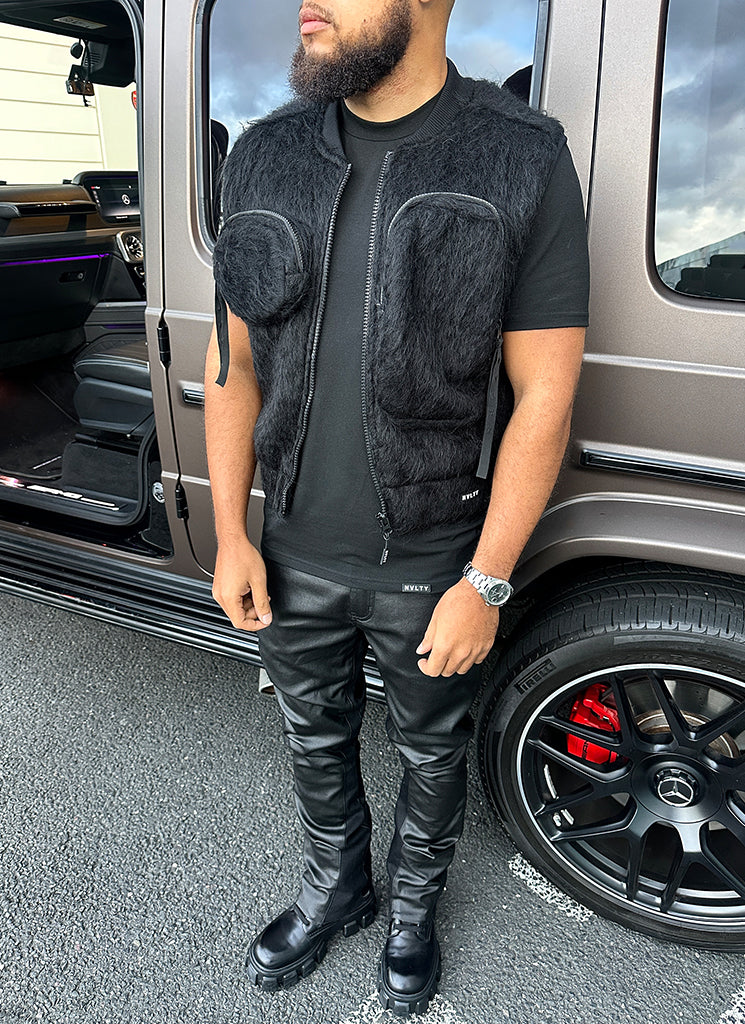 Mohair Multi Pocket Harness - Black - Image 10