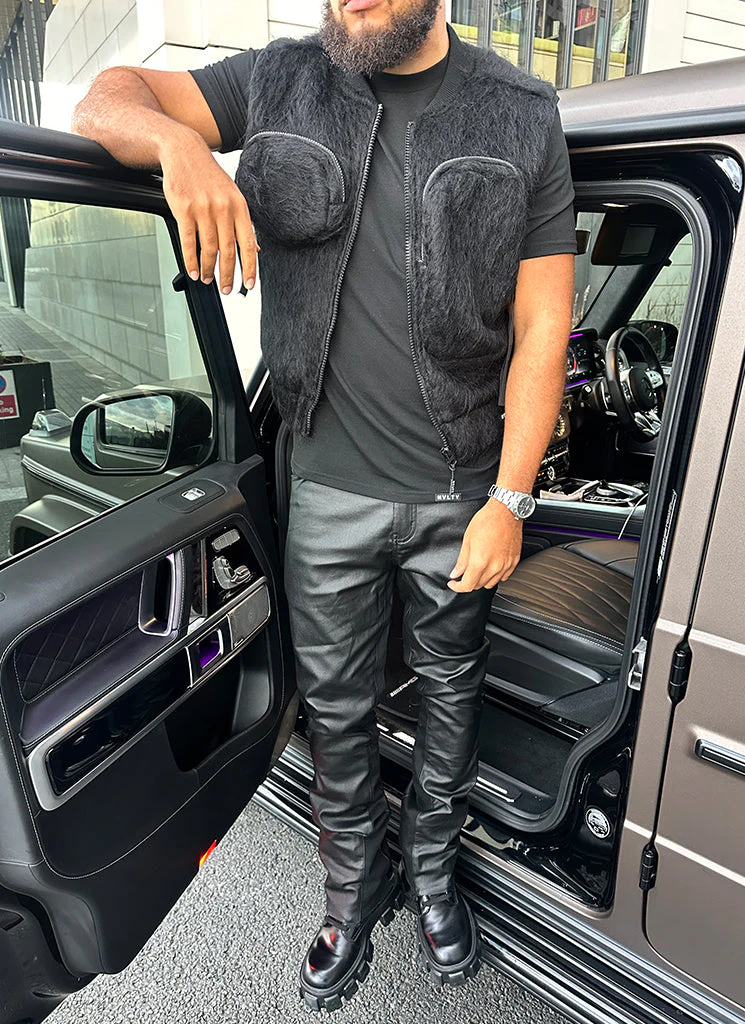 Mohair Multi Pocket Harness - Black - Image 3