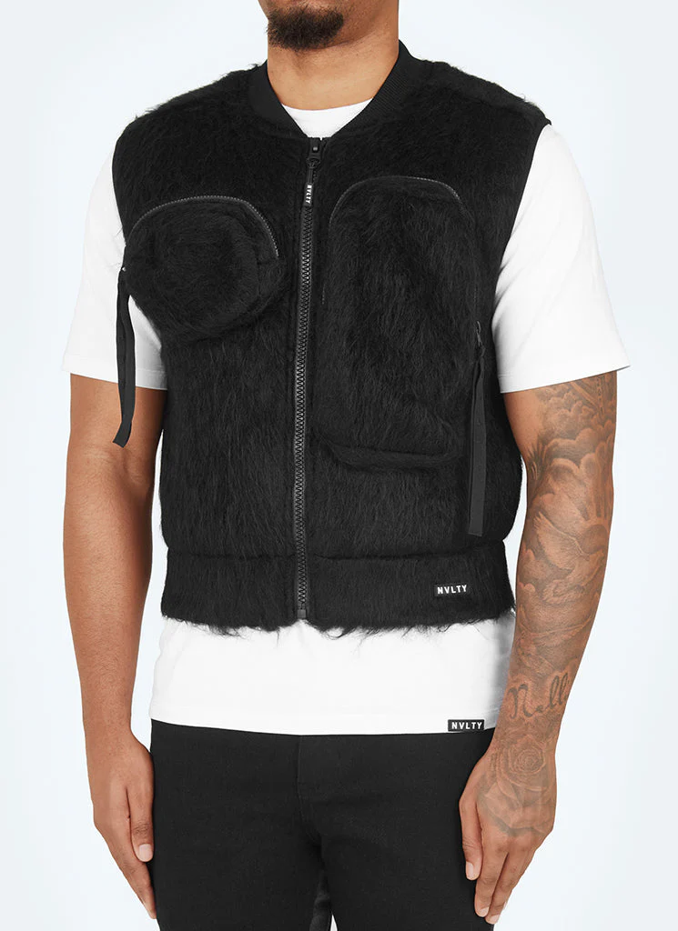 Mohair Multi Pocket Harness - Black - Image 5