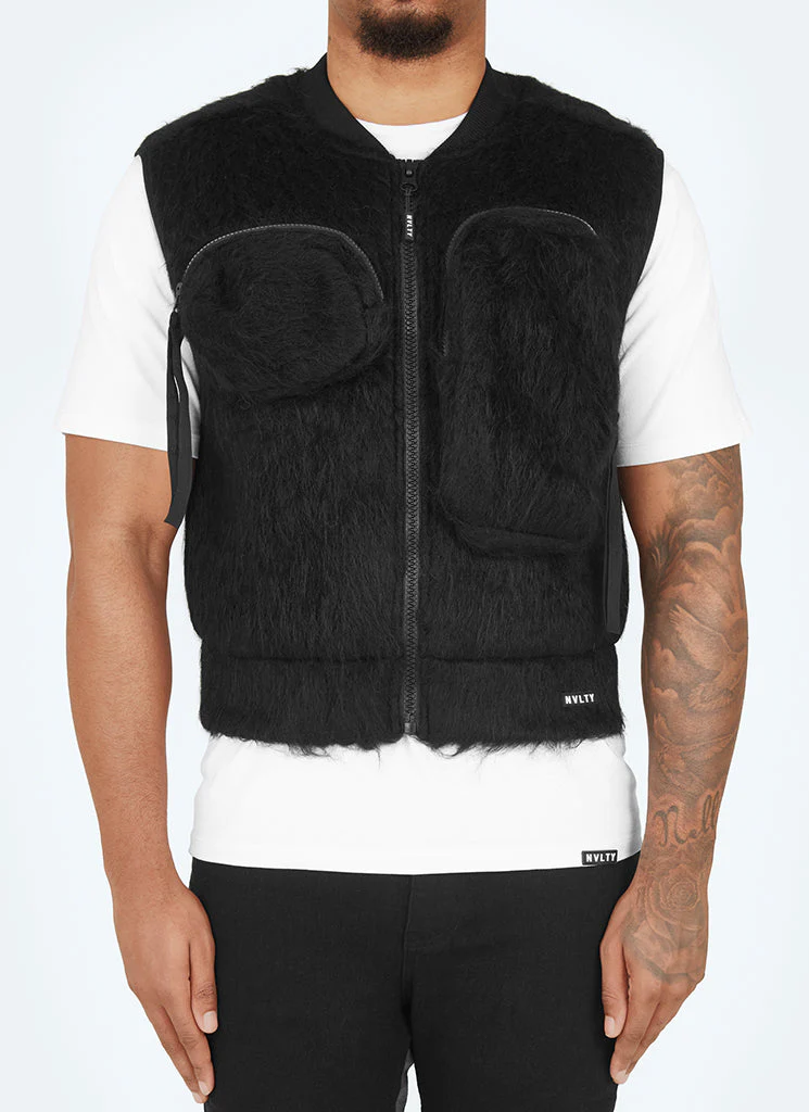 Mohair Multi Pocket Harness - Black - Image 7