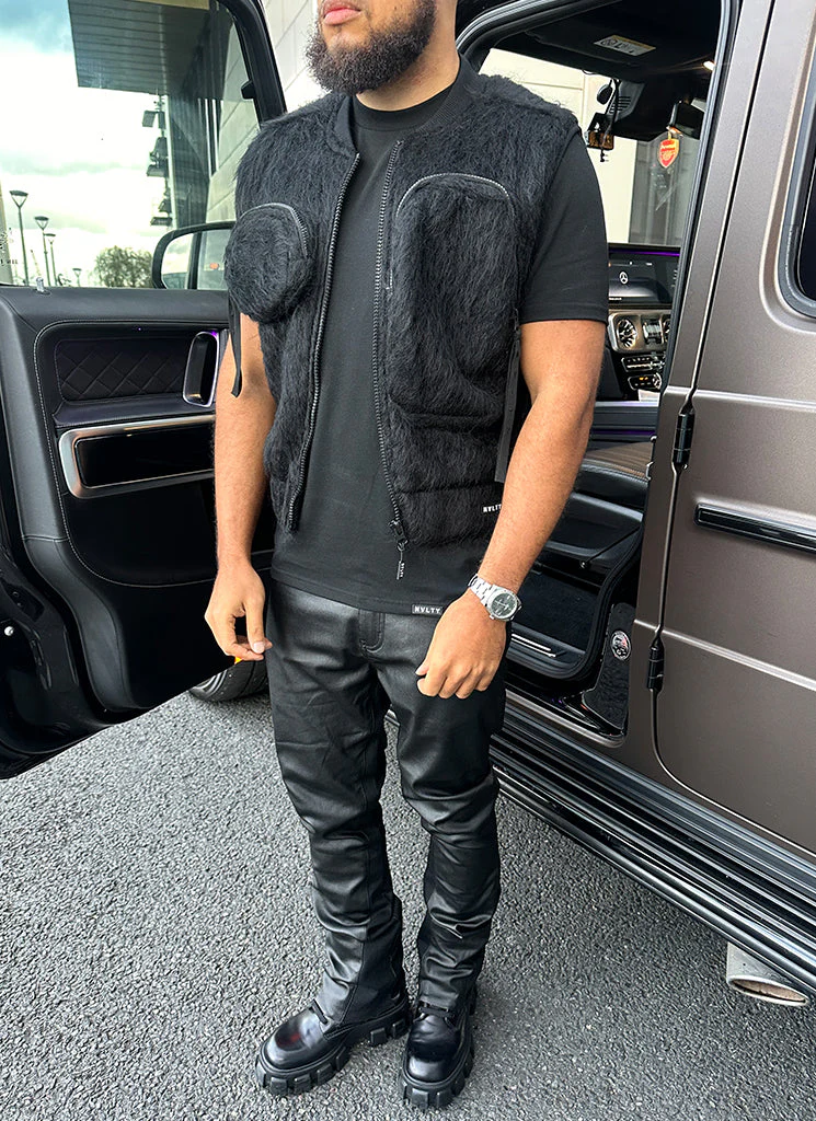 Mohair Multi Pocket Harness - Black - Image 9