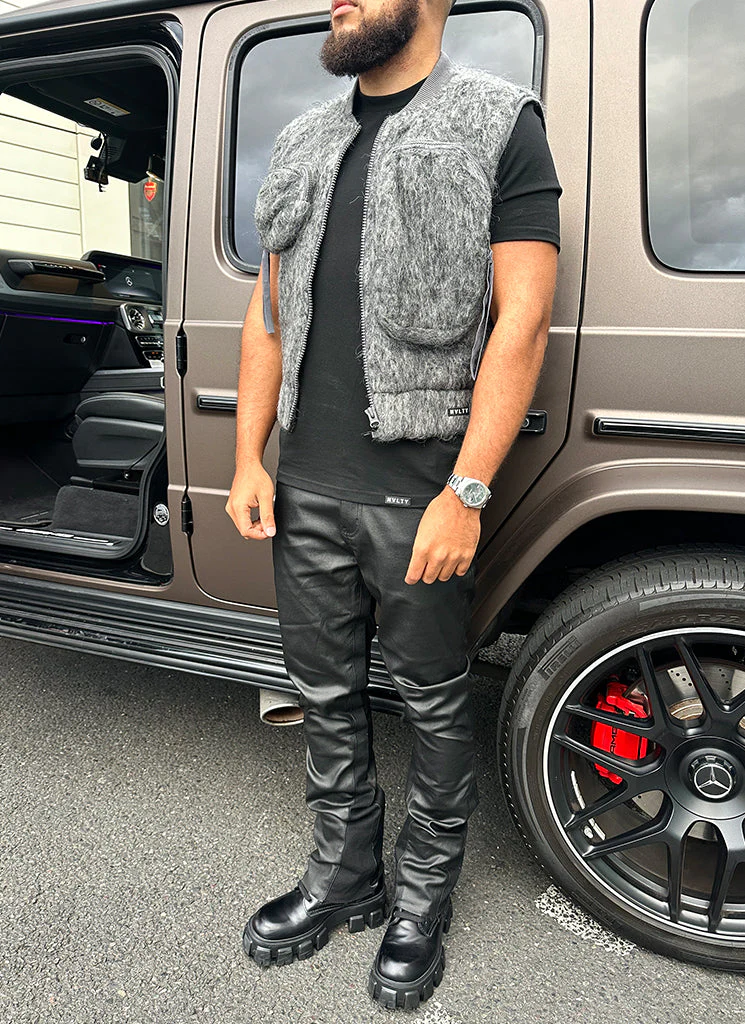 Mohair Multi Pocket Harness - Grey - Image 10