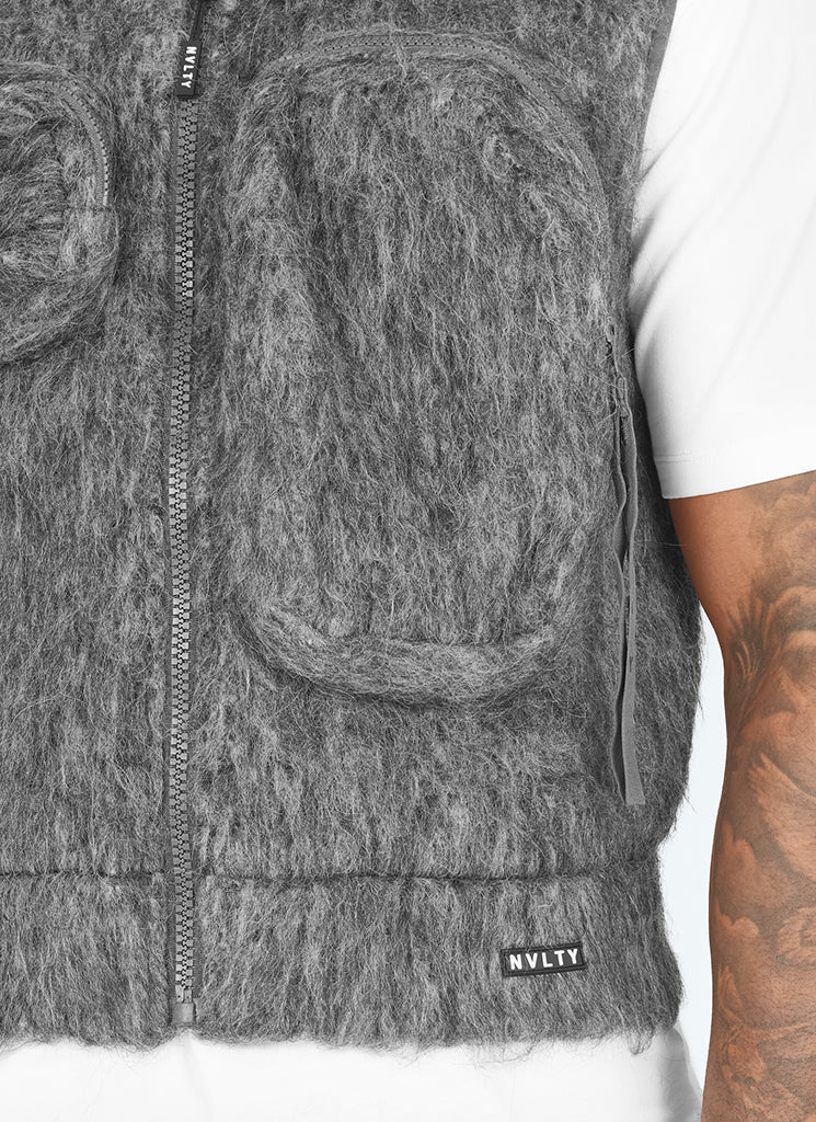 Mohair Multi Pocket Harness - Grey - Image 4