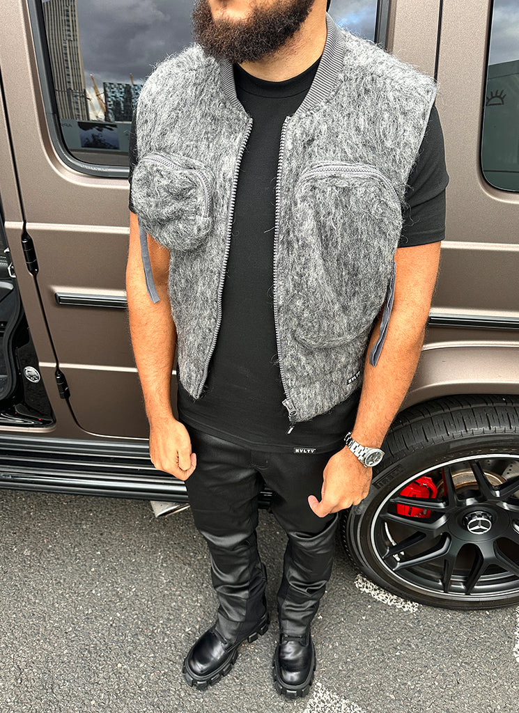 Mohair Multi Pocket Harness - Grey - Image 9