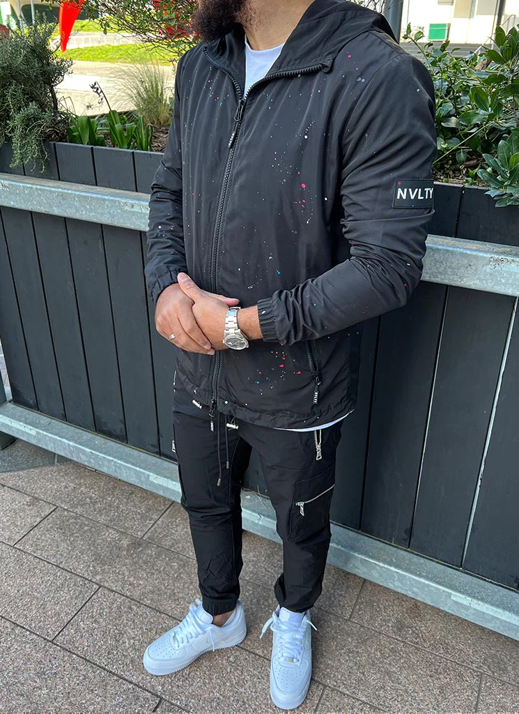 Paint Windbreaker - Black - Image 12