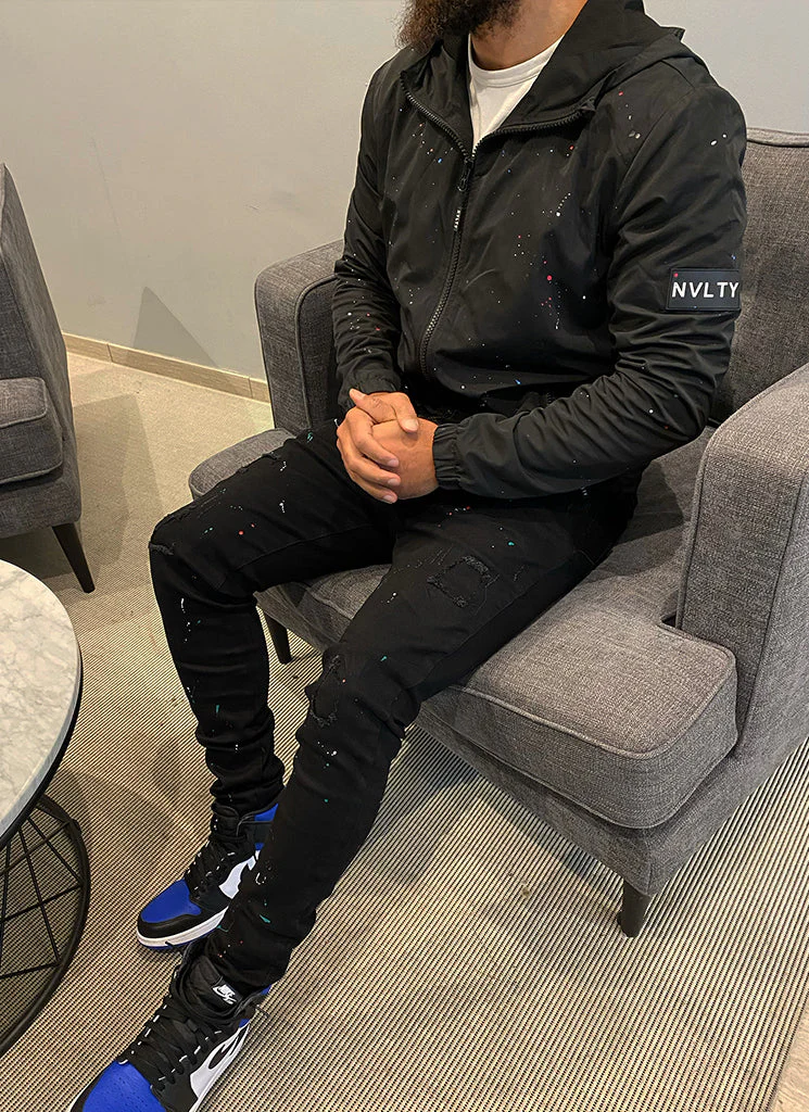 Paint Windbreaker - Black - Image 4