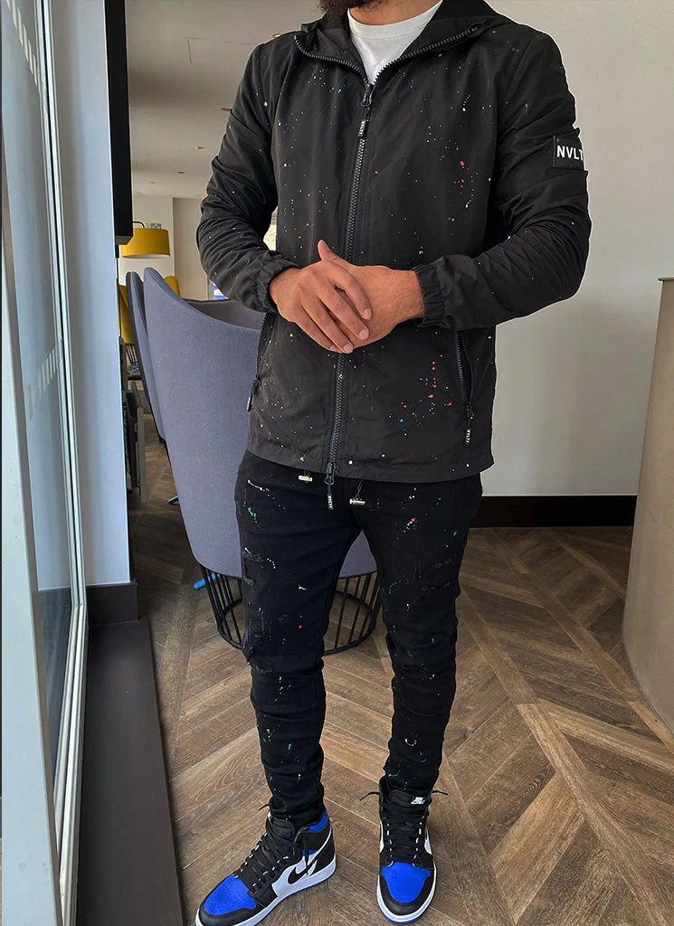 Paint Windbreaker - Black - Image 6