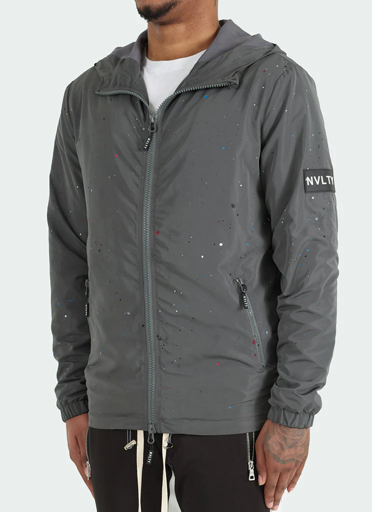 Paint Windbreaker - Charcoal Grey - Image 3