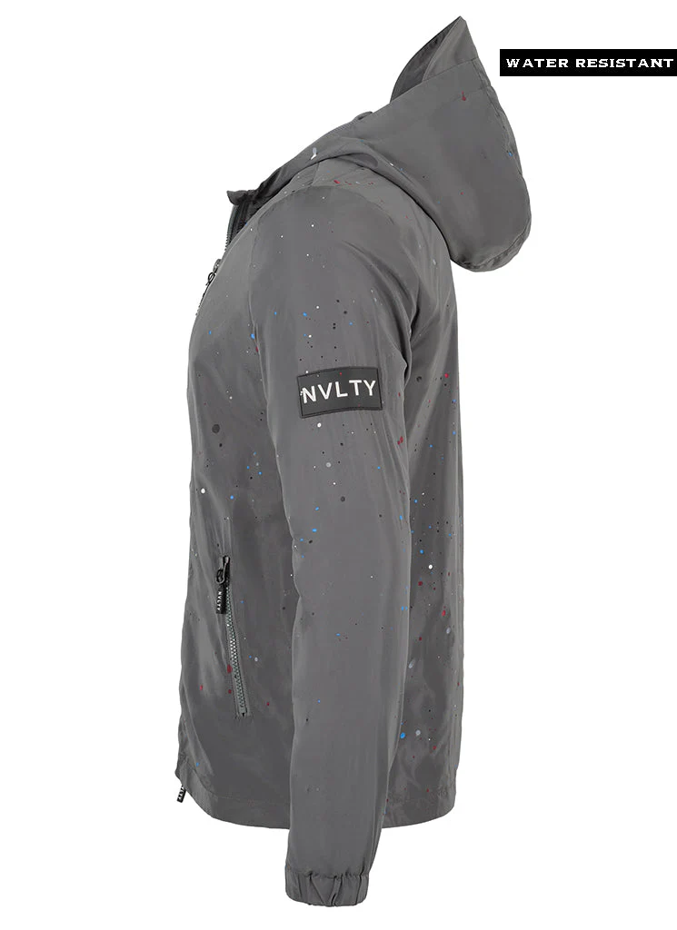 Paint Windbreaker - Charcoal Grey - Image 5