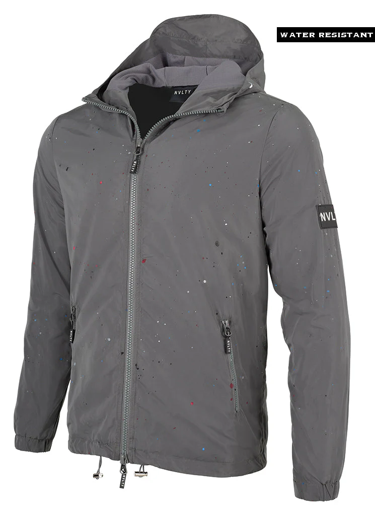 Paint Windbreaker - Charcoal Grey - Image 7