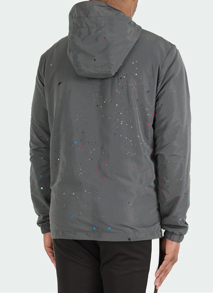 Paint Windbreaker - Charcoal Grey - Image 8
