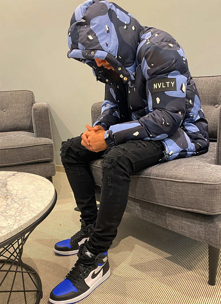 Ripped & Repaired Jeans - Black - Image 5