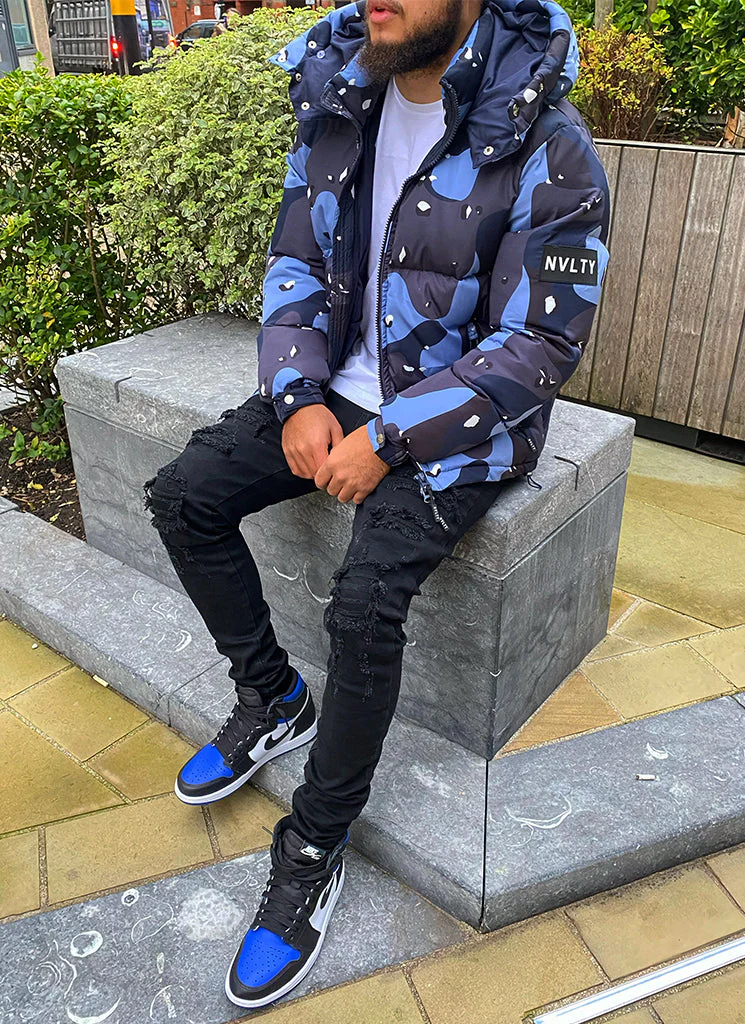 Ripped & Repaired Jeans - Black - Image 6