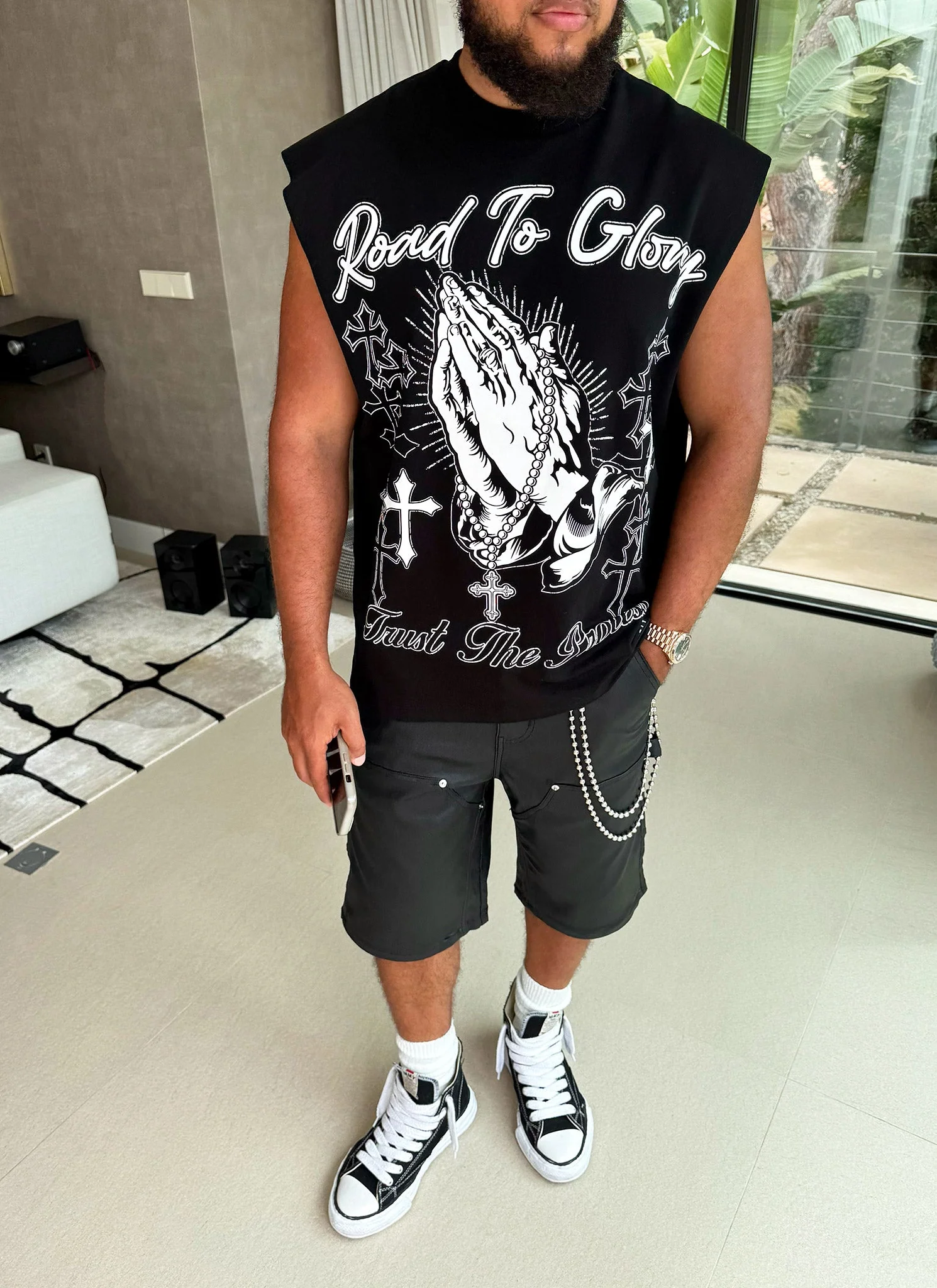 Road To Glory Sleeveless T-Shirt - Black - Image 3