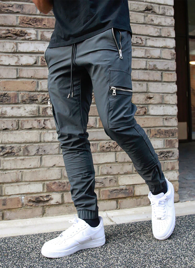 Tactical Track Pants - Charcoal Grey - Image 7