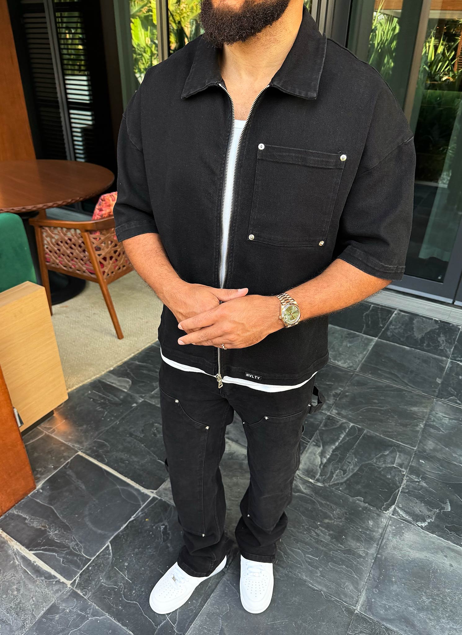 Vintage Carpenter Rivet Jeans - Black - Image 10