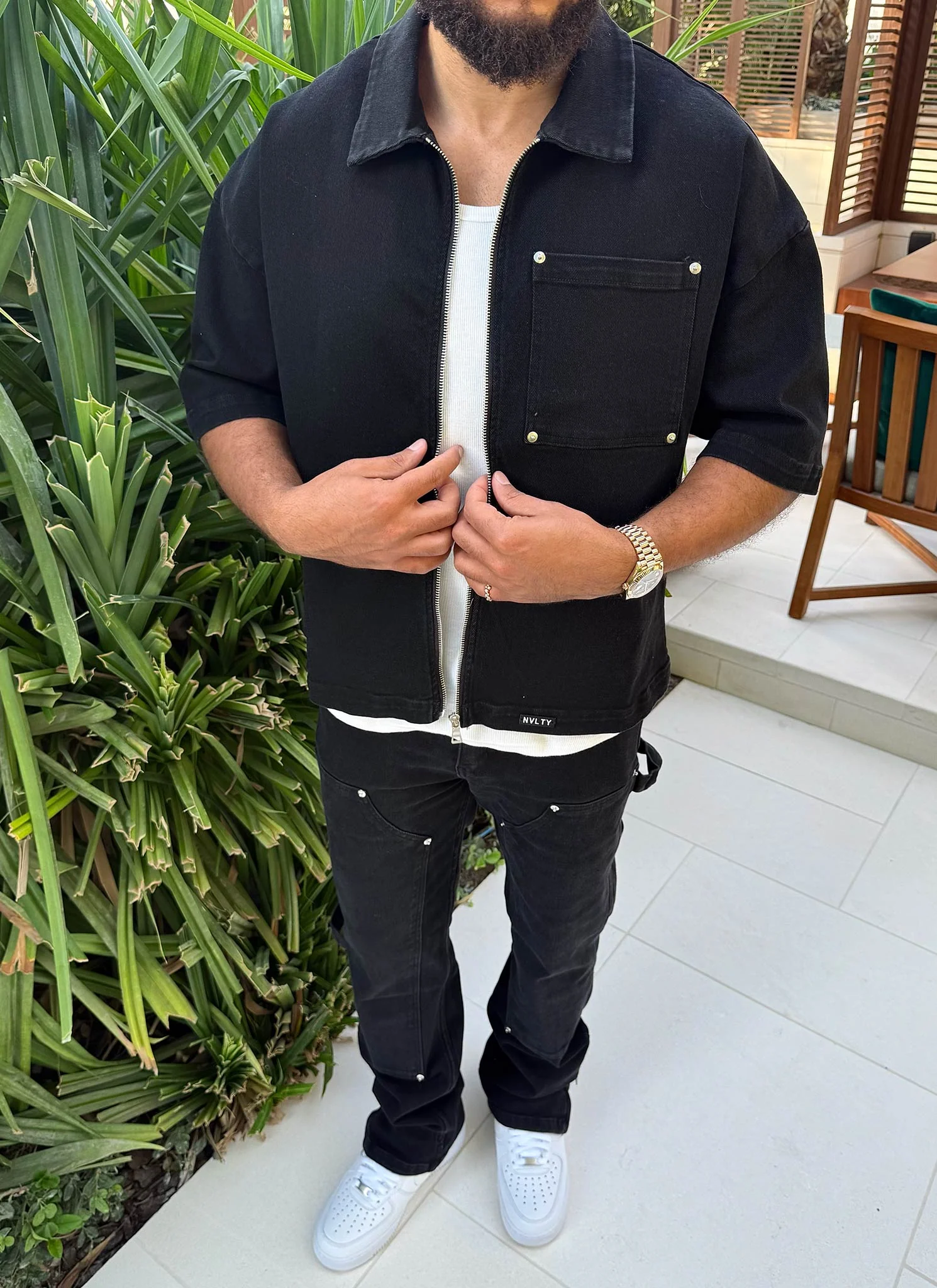 Vintage Carpenter Rivet Jeans - Black - Image 13