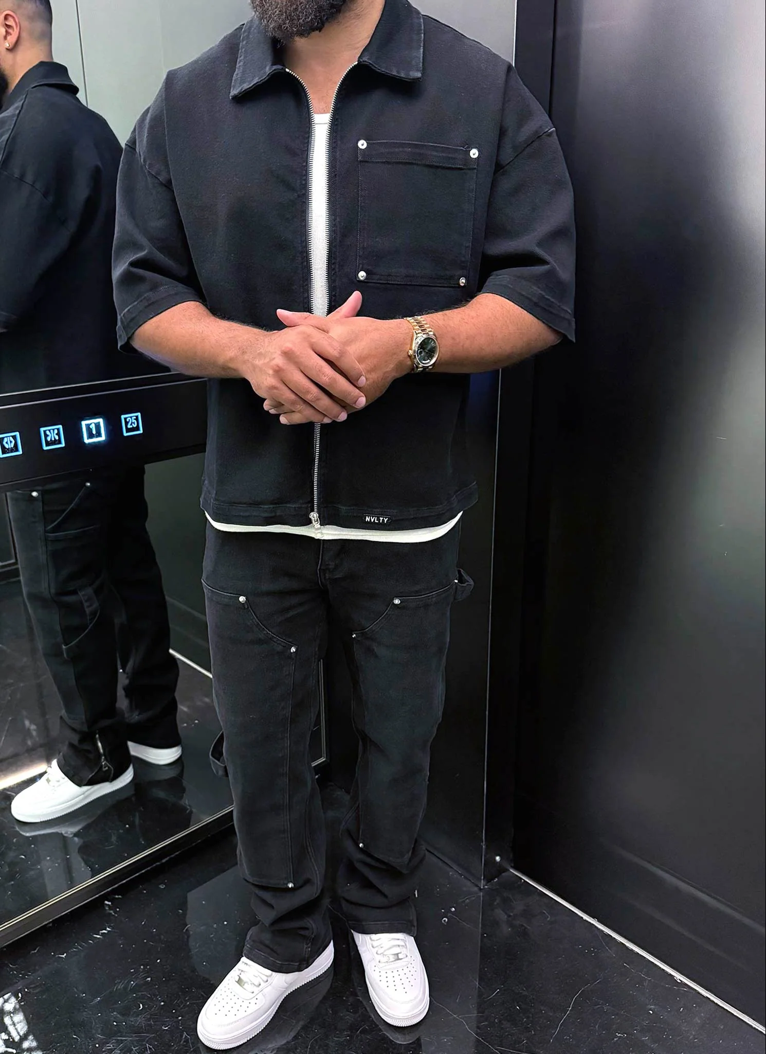 Vintage Carpenter Rivet Jeans - Black - Image 16