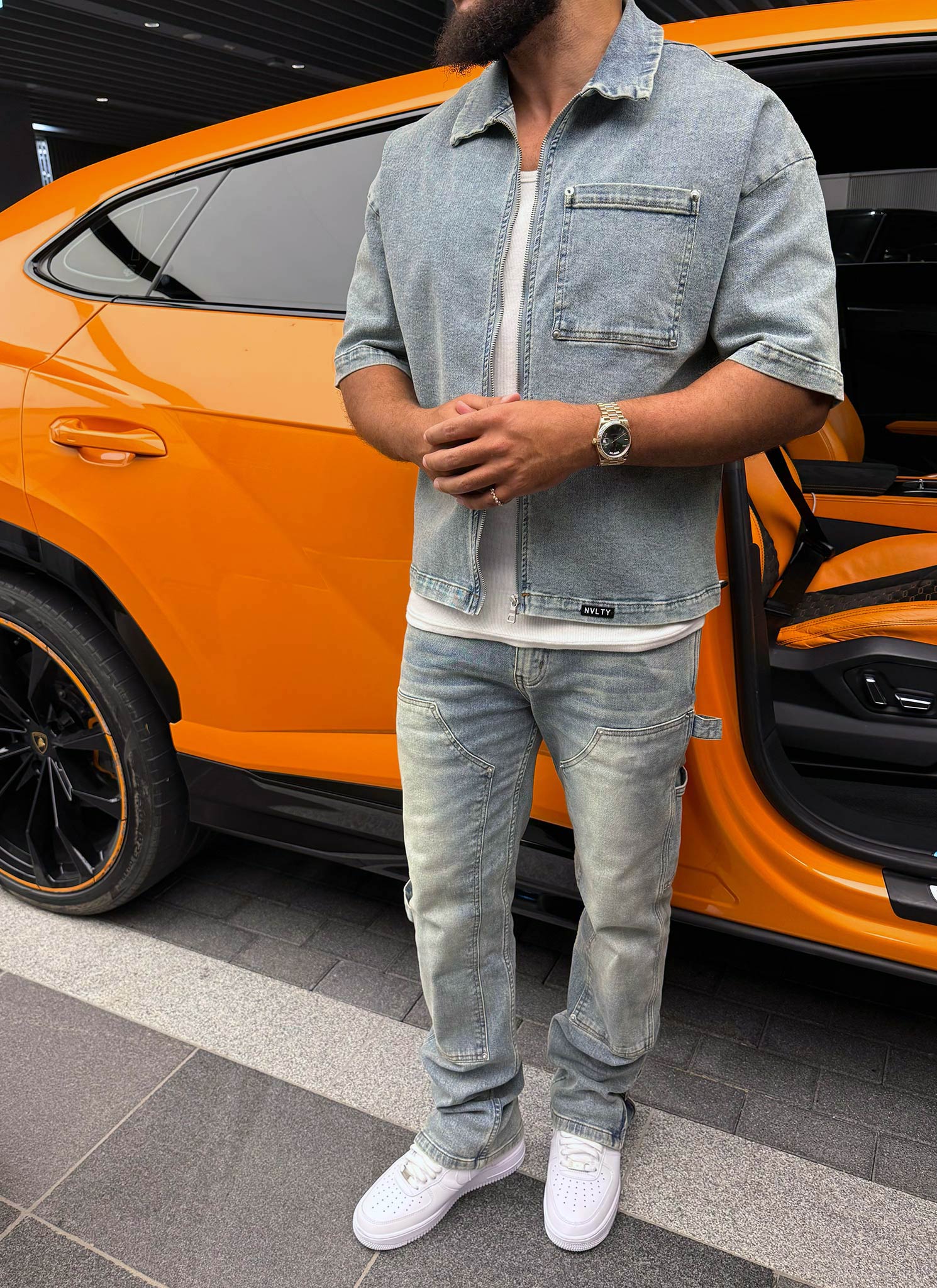 Vintage Carpenter Rivet Jeans - Blue - Image 13