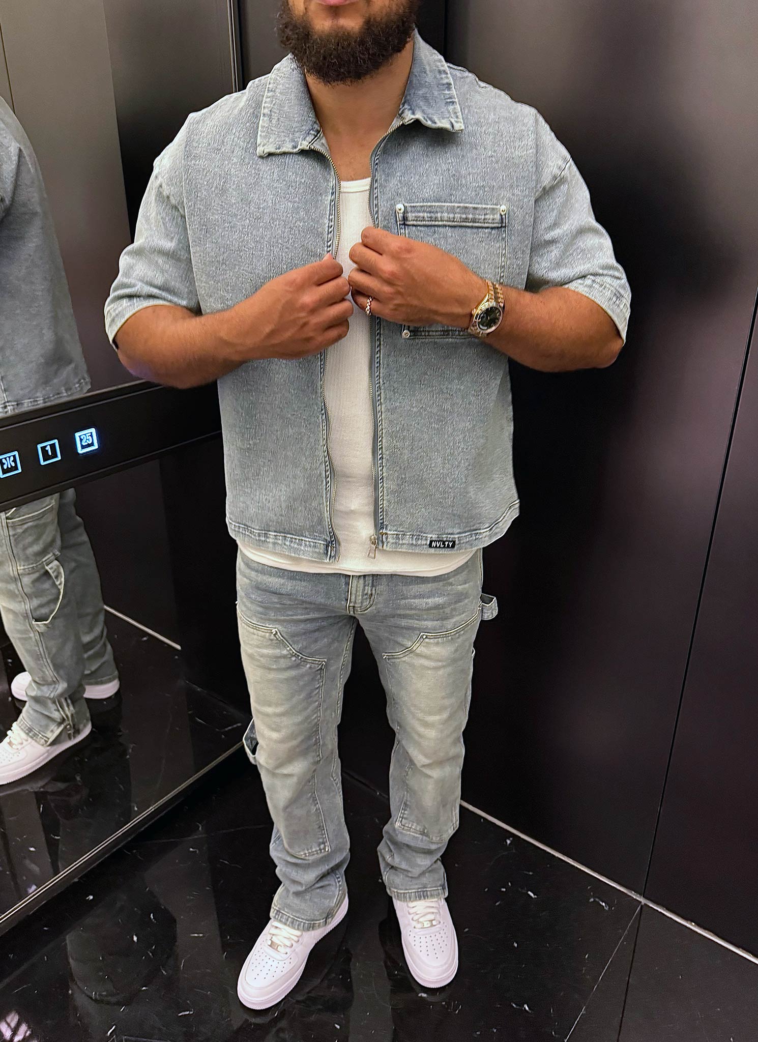 Vintage Carpenter Rivet Jeans - Blue - Image 14