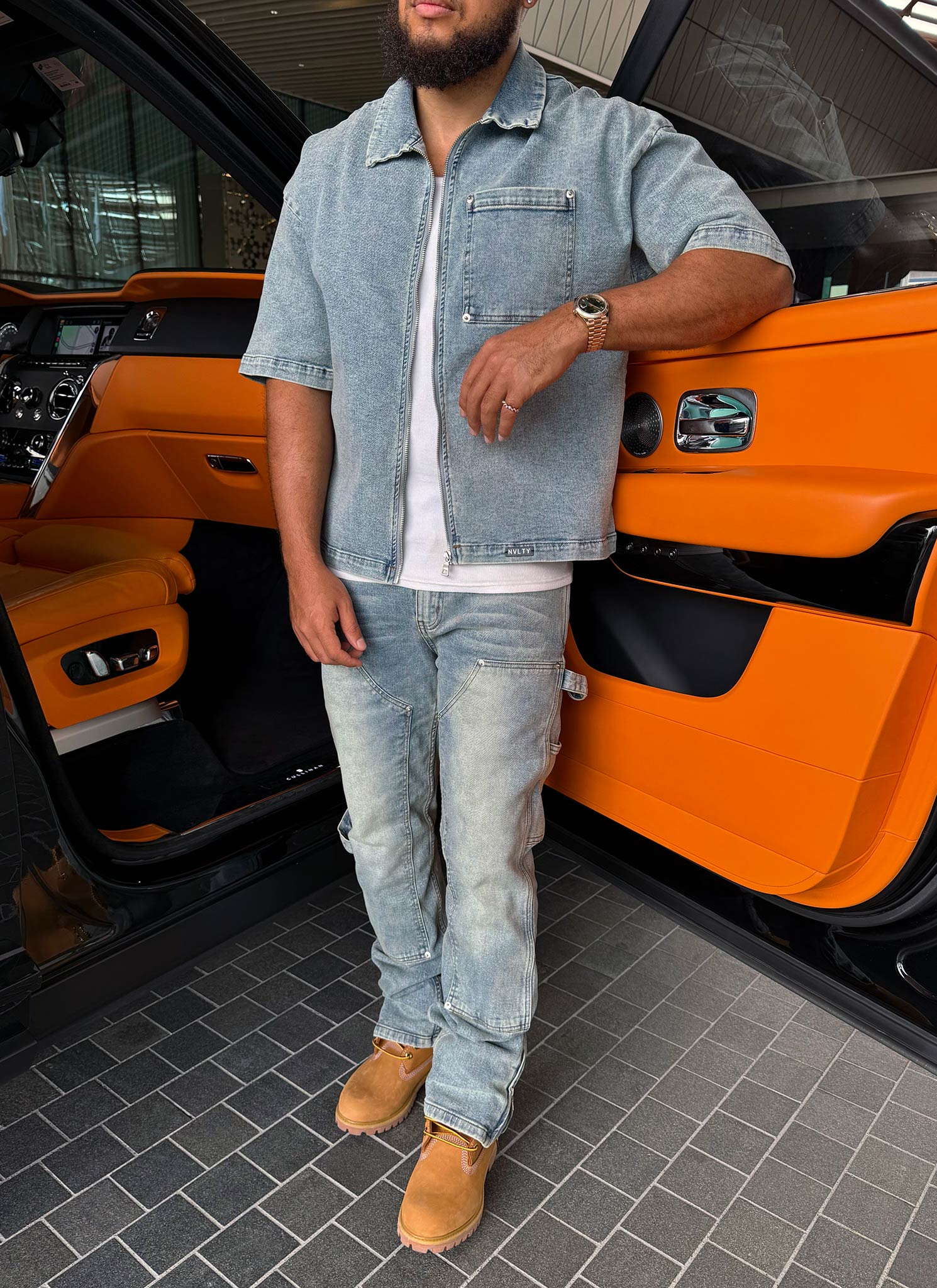 Vintage Carpenter Rivet Jeans - Blue - Image 15