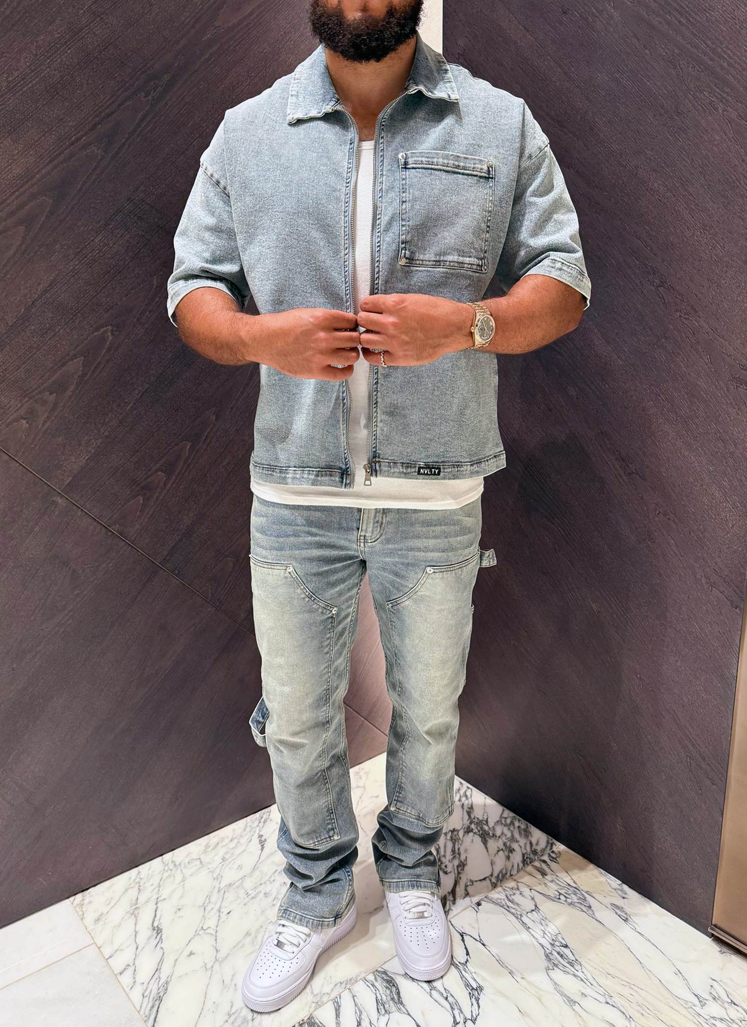 Vintage Carpenter Rivet Jeans - Blue - Image 19