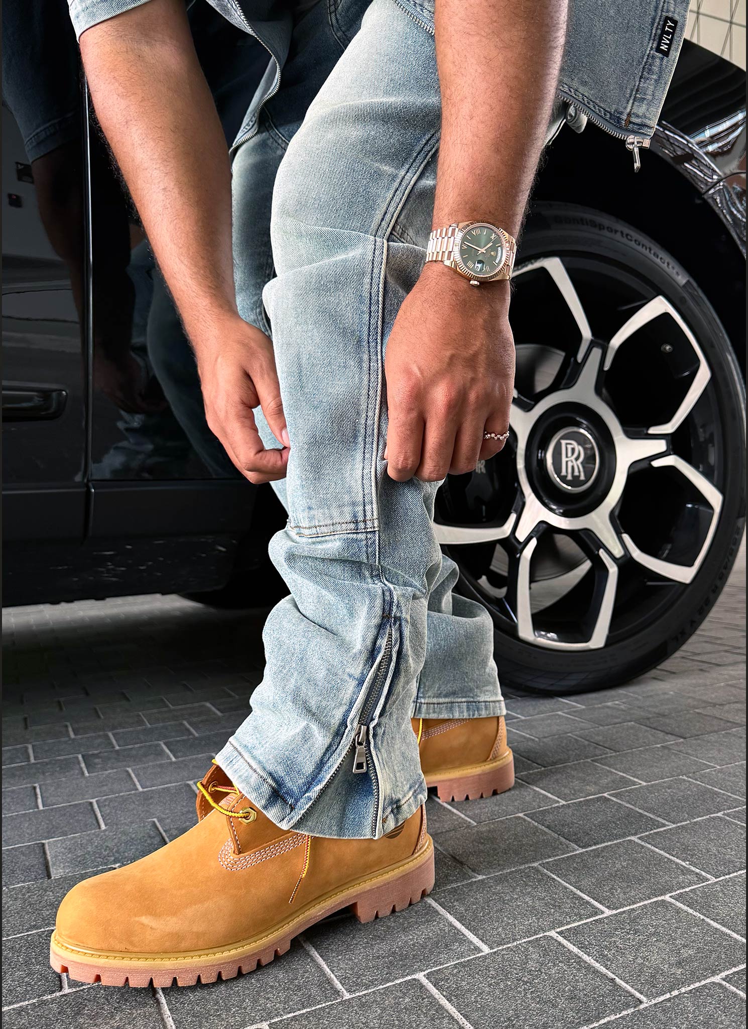 Vintage Carpenter Rivet Jeans - Blue - Image 8