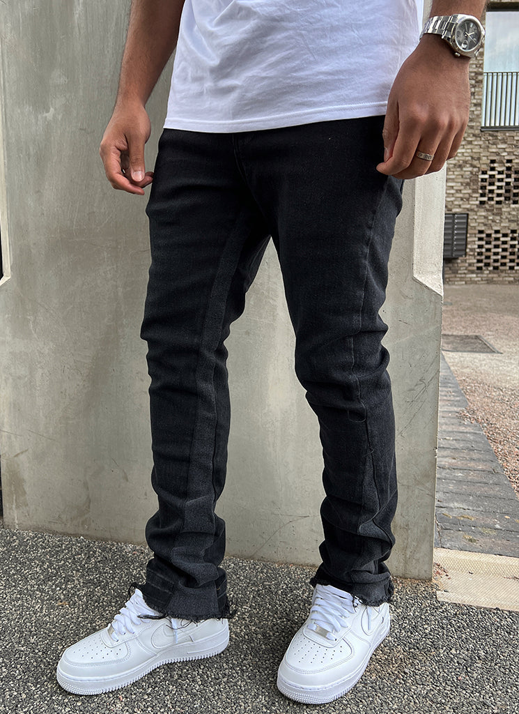 Vintage Flare Jeans - Black - Image 13