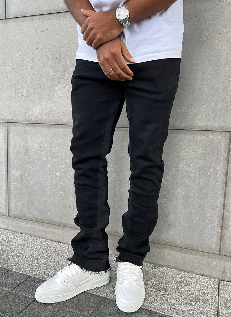 Vintage Flare Jeans - Black - Image 5