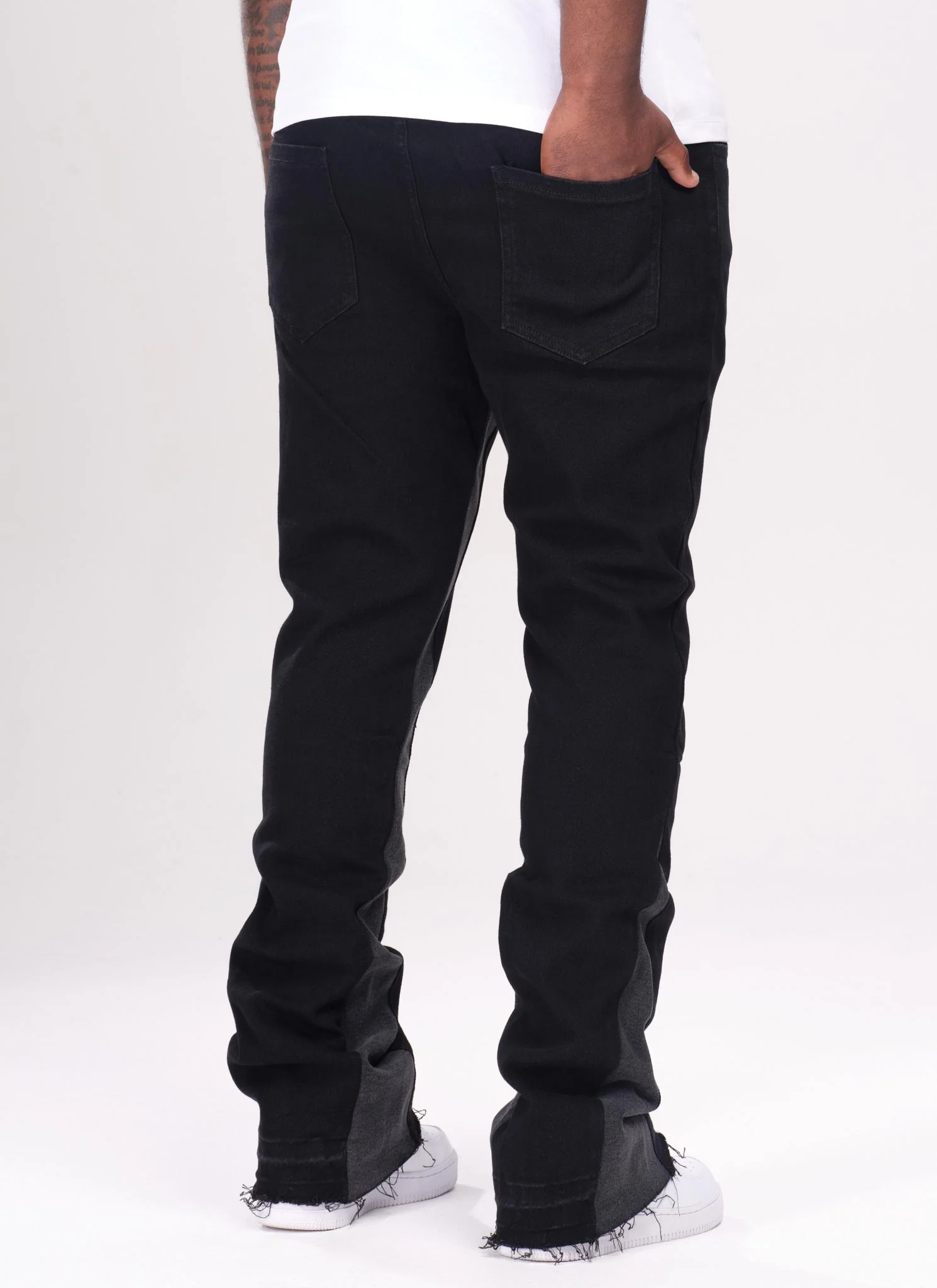 Vintage Flare Jeans - Black - Image 6