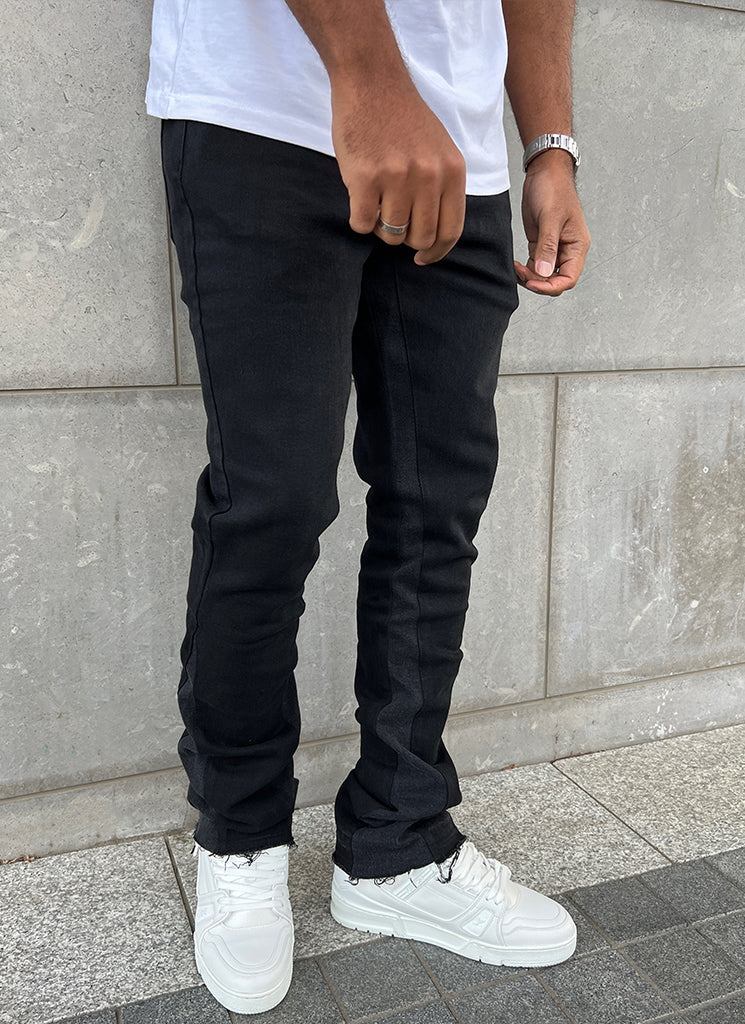 Vintage Flare Jeans - Black - Image 8