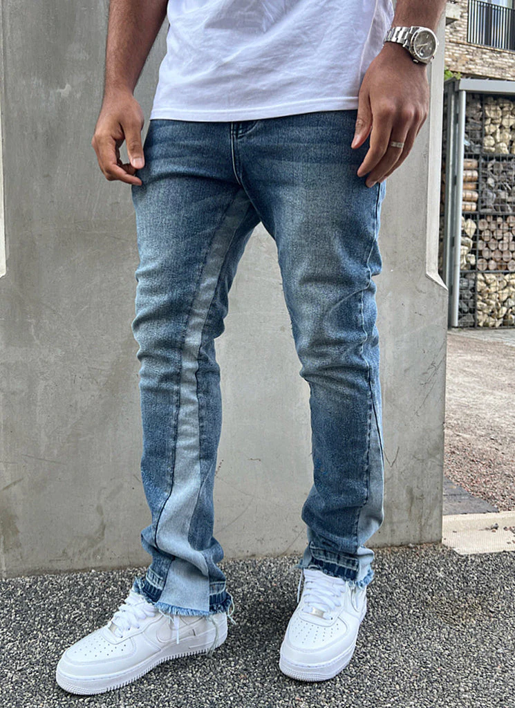 Vintage Flare Jeans - Blue - Image 10