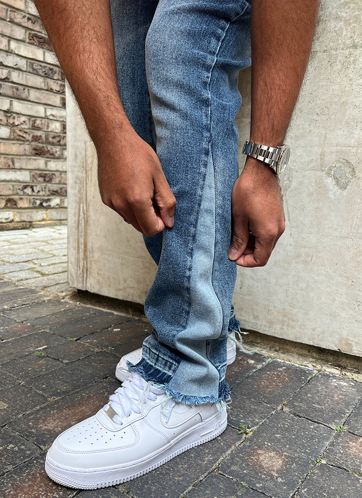 Vintage Flare Jeans - Blue - Image 12