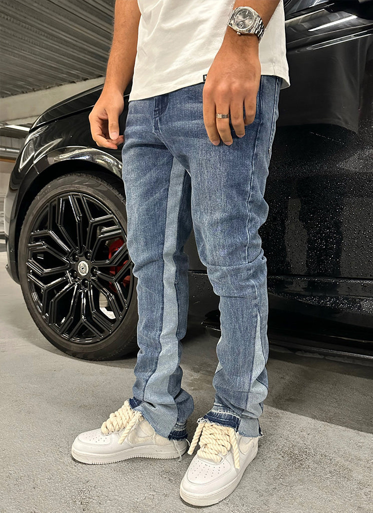 Vintage Flare Jeans - Blue - Image 3