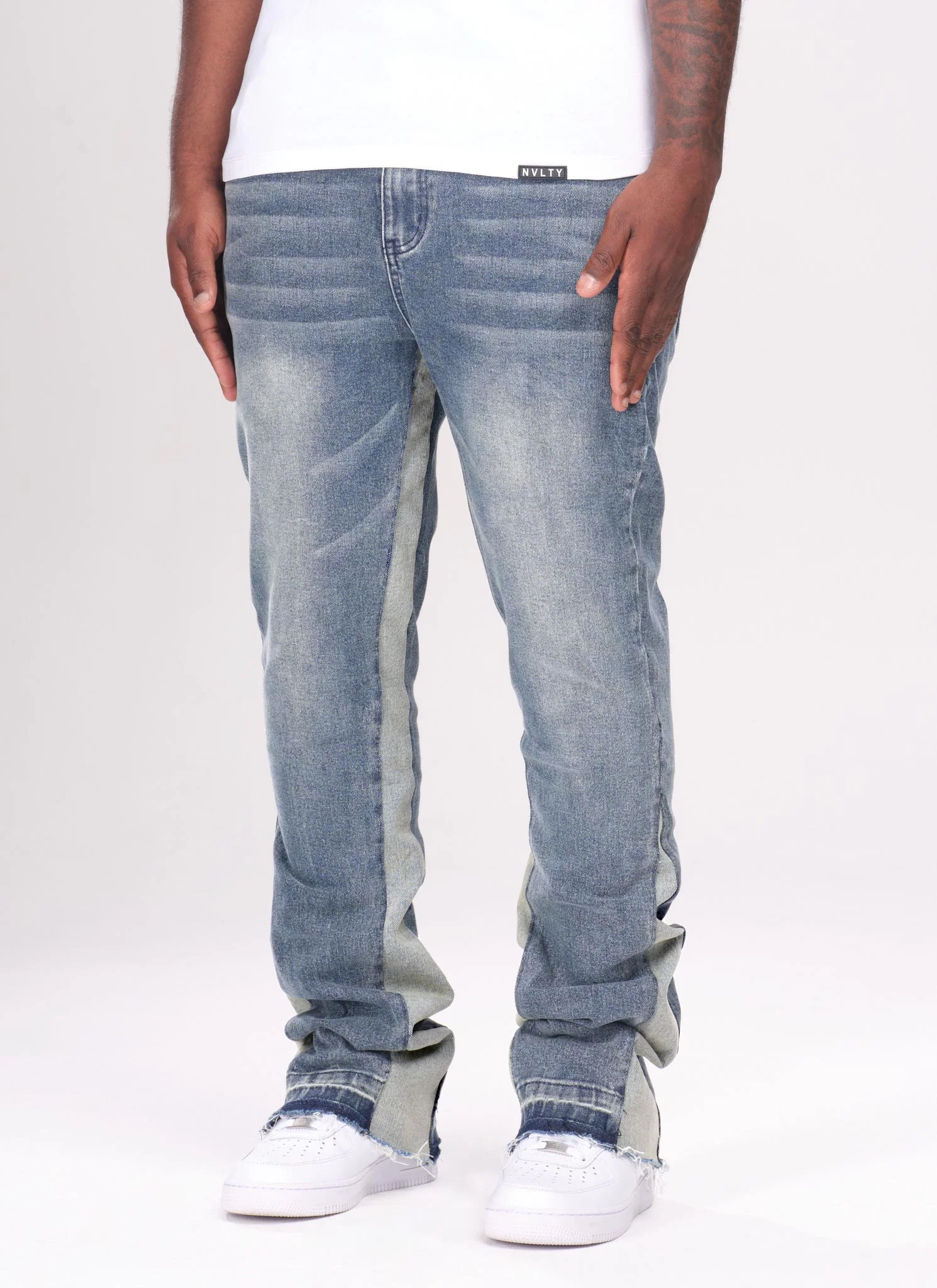 Vintage Flare Jeans - Blue - Image 4