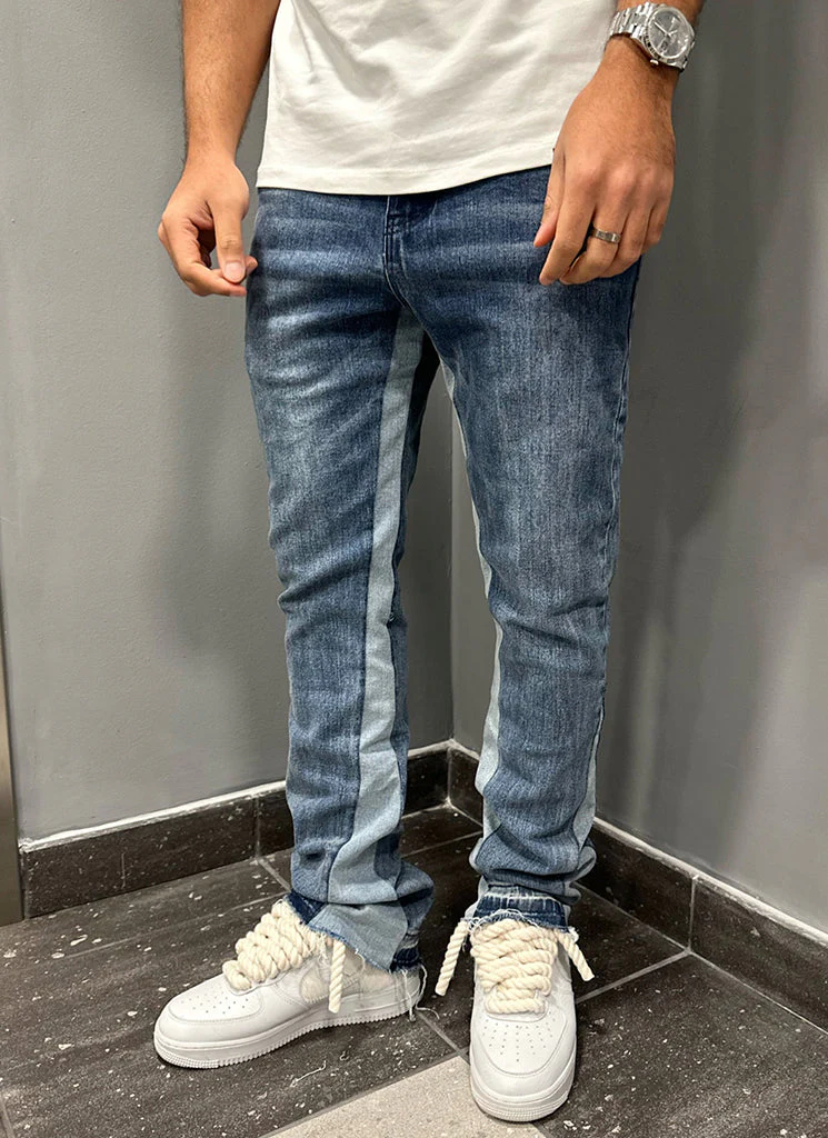 Vintage Flare Jeans - Blue - Image 7