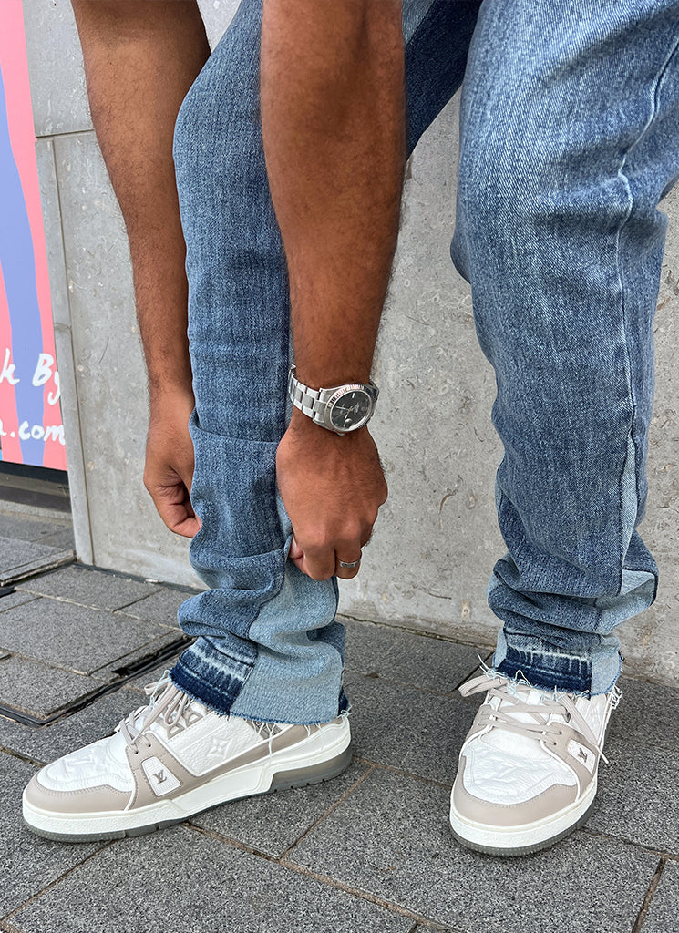 Vintage Flare Jeans - Blue - Image 9