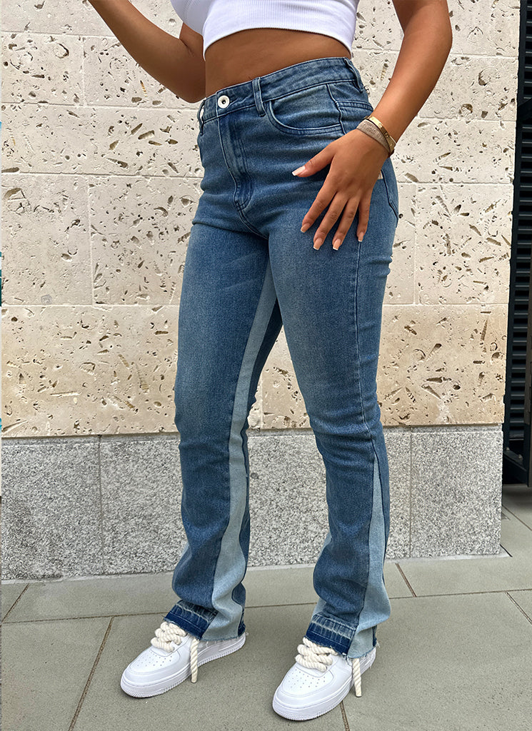Vintage Flare Jeans - Blue - Image 7