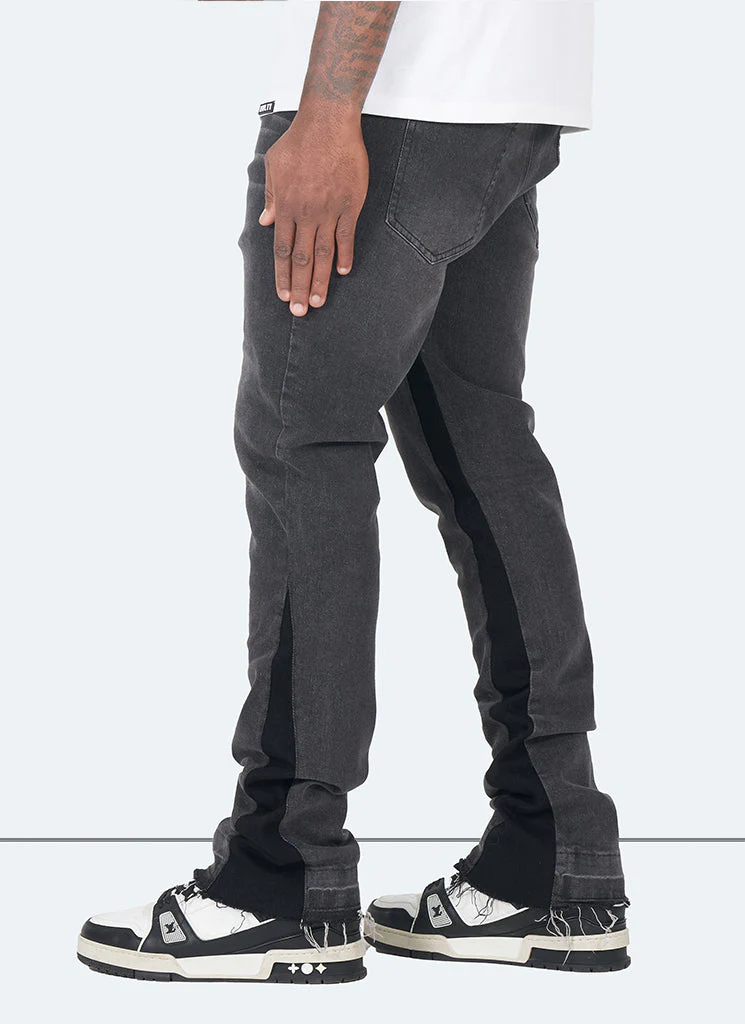 Vintage Flare Jeans - Grey - Image 4