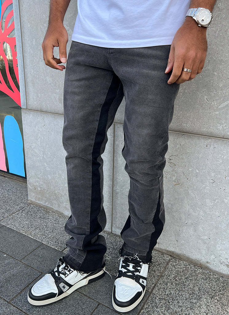 Vintage Flare Jeans - Grey - Image 5