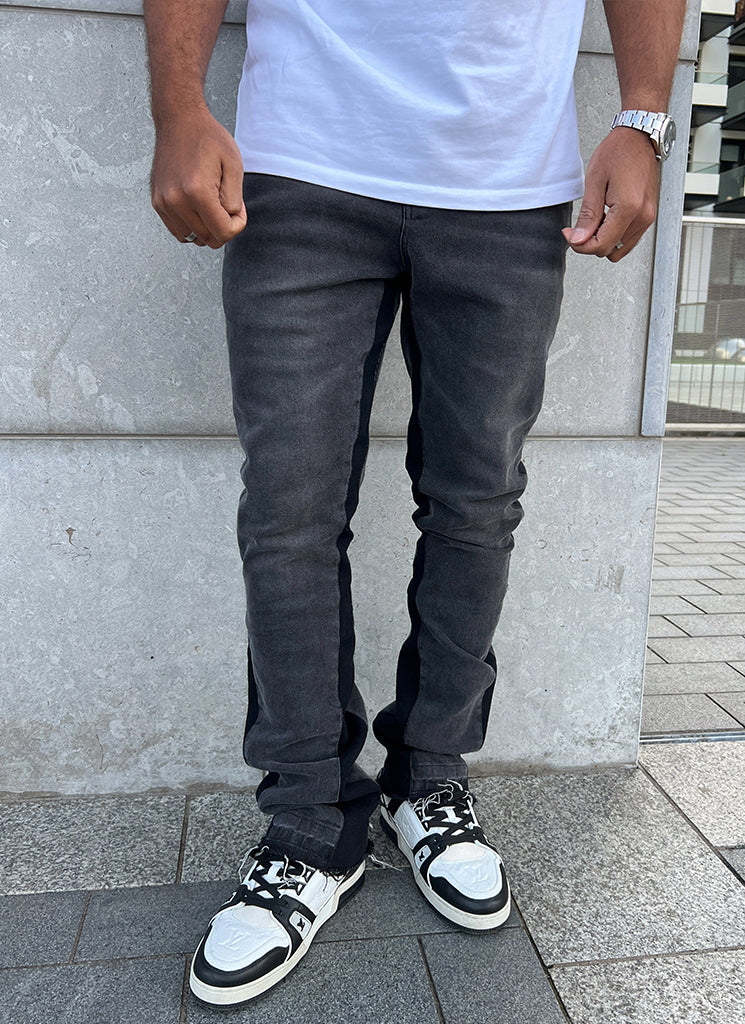 Vintage Flare Jeans - Grey - Image 8