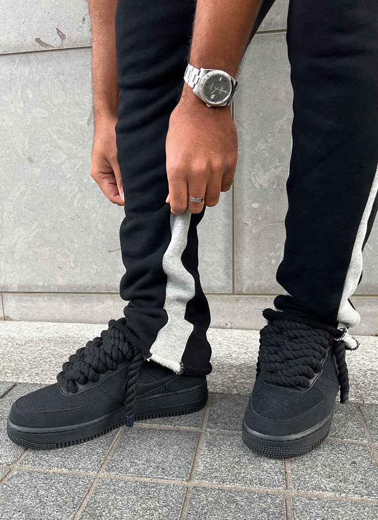 Vintage Flare Joggers - Black - Image 6