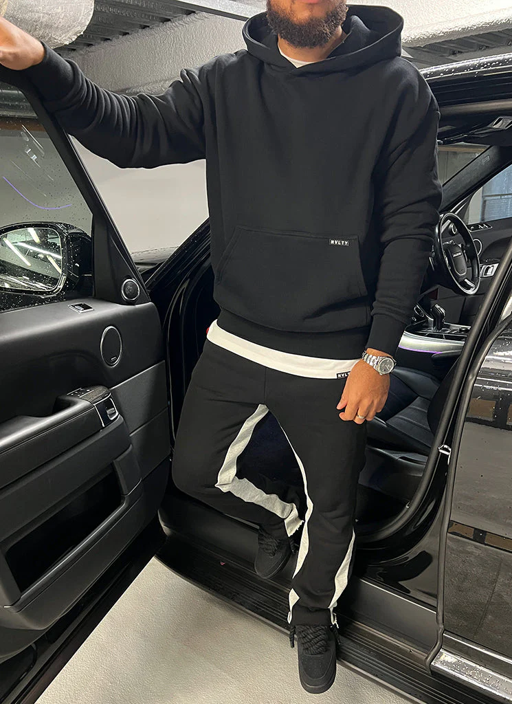 Vintage Flare Joggers - Black - Image 9